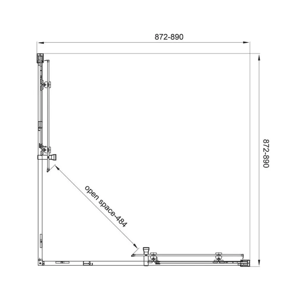 Душевая кабина Koller Pool Line CUBE 900x900 black matt (1439642403)- Фото 4